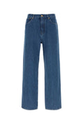 Jil Sander High-Rise Cotton Denim Jeans — Blue