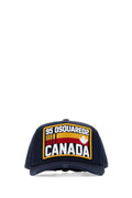 Dsquared2 GORRA de béisbol de algodón con logo bordado — Azul marino