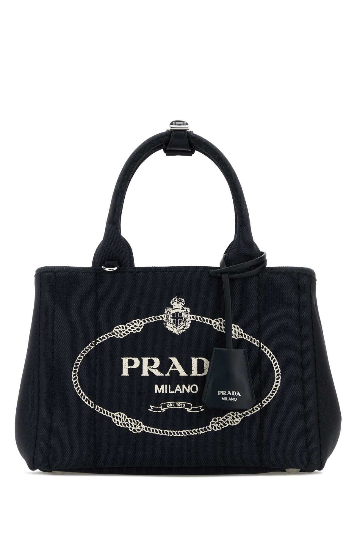 Prada Top Handle Bag — Navy