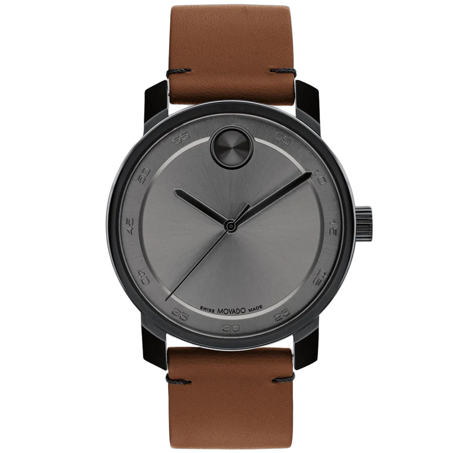 Movado Stainless Steel Watch — Gray