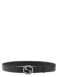 Gucci Embossed GG Leather Belt — Black
