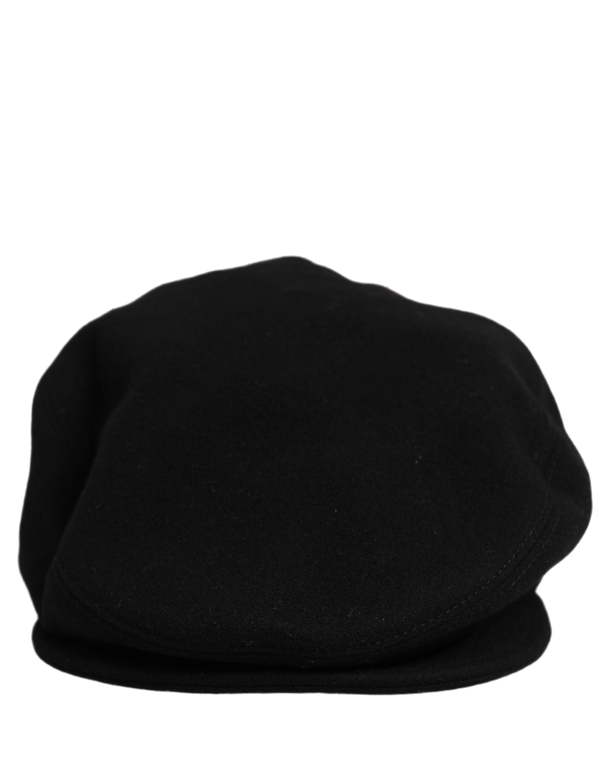 Dolce & Gabbana HAT10082 Virgin Wool & Cashmere Blend Flat Cap — Black