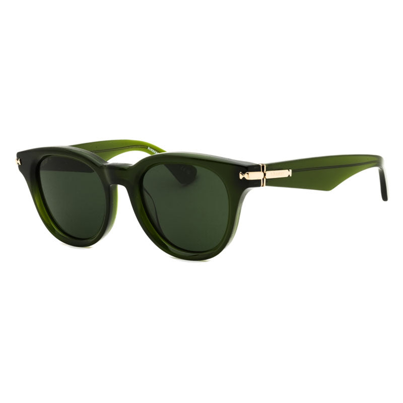 Burberry BE4439F414871 Round Full Rim Sunglasses — Green