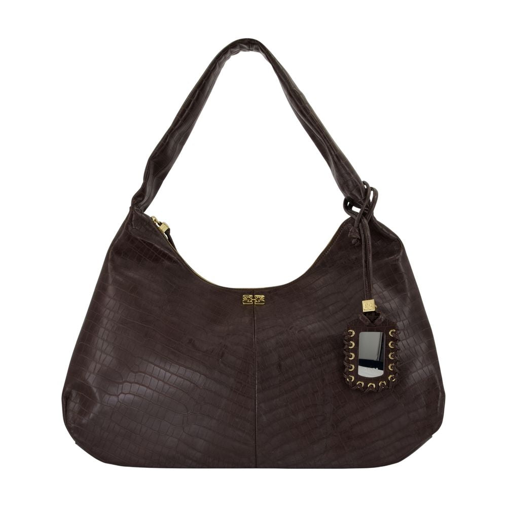 Ganni Bou XXL Shoulder Bag — Brown
