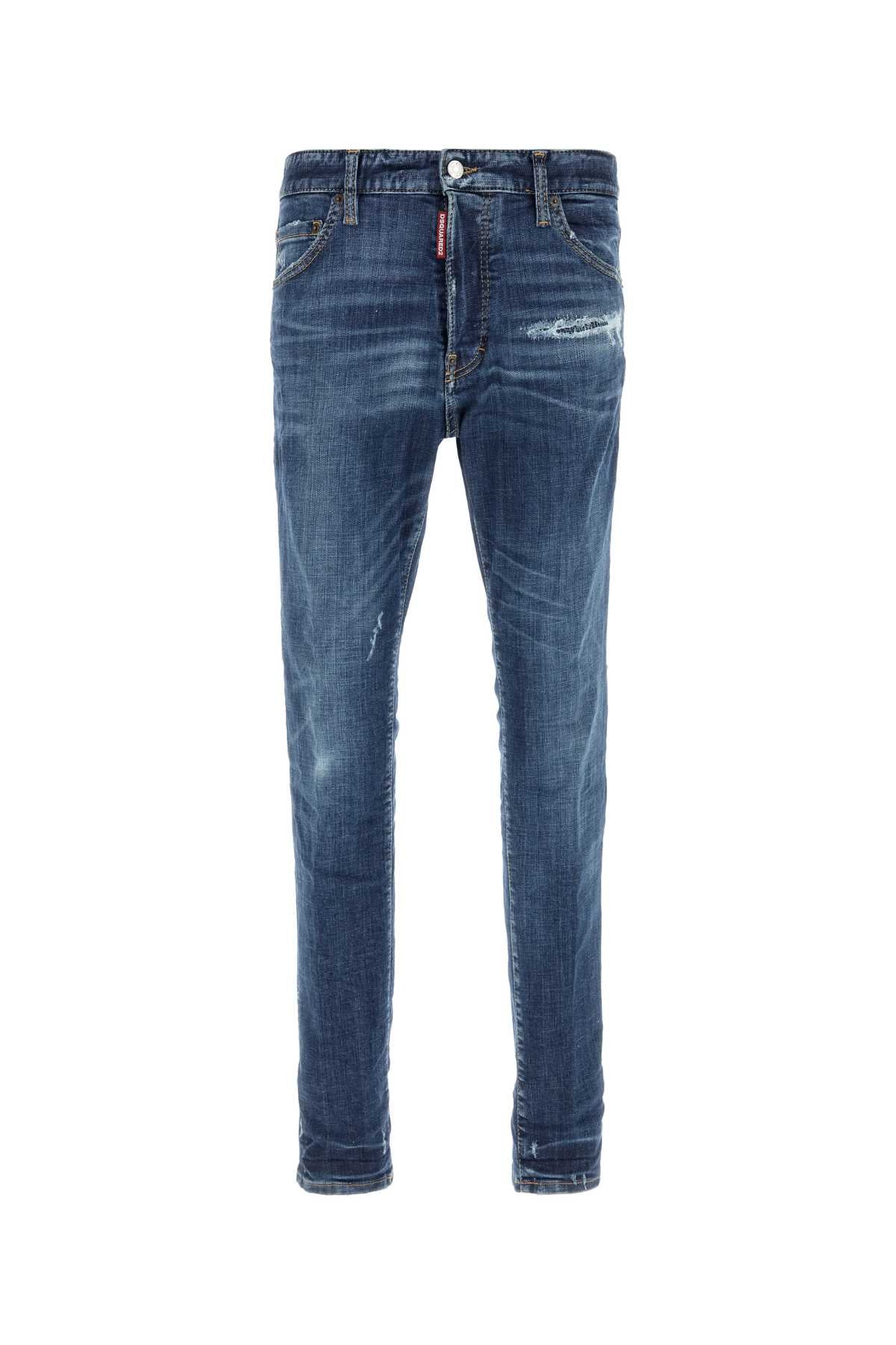 Dsquared2 Distressed Denim Jeans — Navy