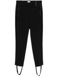 Brunello Cucinelli Virgin Wool Tailored Trousers — Black