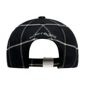 Courreges 226TCT048WO0171-9901 Checked Cotton Baseball Cap — Black