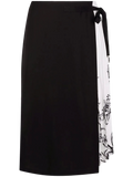 Ferragamo Pleated Silk Skirt — Black