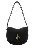 Burberry Grained Calf Leather Shoulder Bag — Black