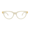 Bottega Veneta BV1106O004 Cat-Eye Frame Eyeglasses — Beige