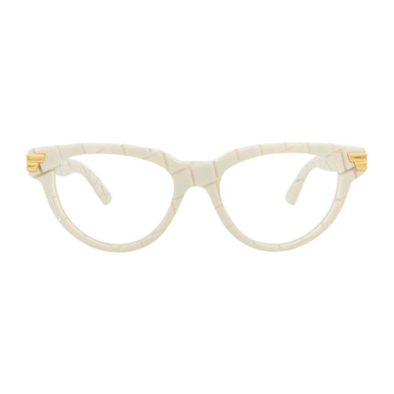 Bottega Veneta BV1106O004 Cat-Eye Frame Eyeglasses — Beige