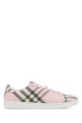 Burberry Check-Patterned Canvas Sneaker — Pink