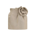 Magda Butrym Ruffled Linen Skirt — Beige