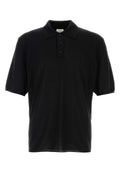 Saint Laurent Wool Polo — Black