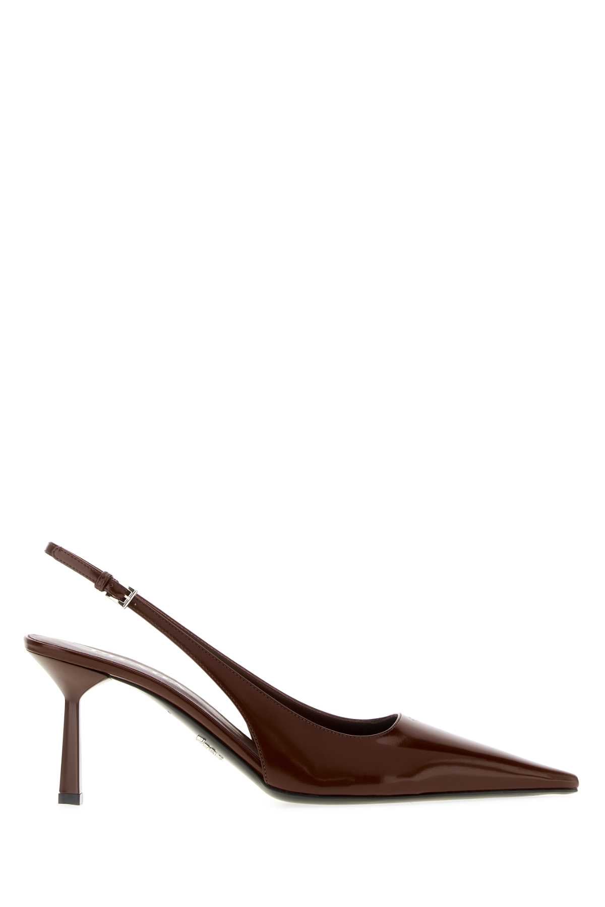 Prada Décolleté Slingback Heel — Brown