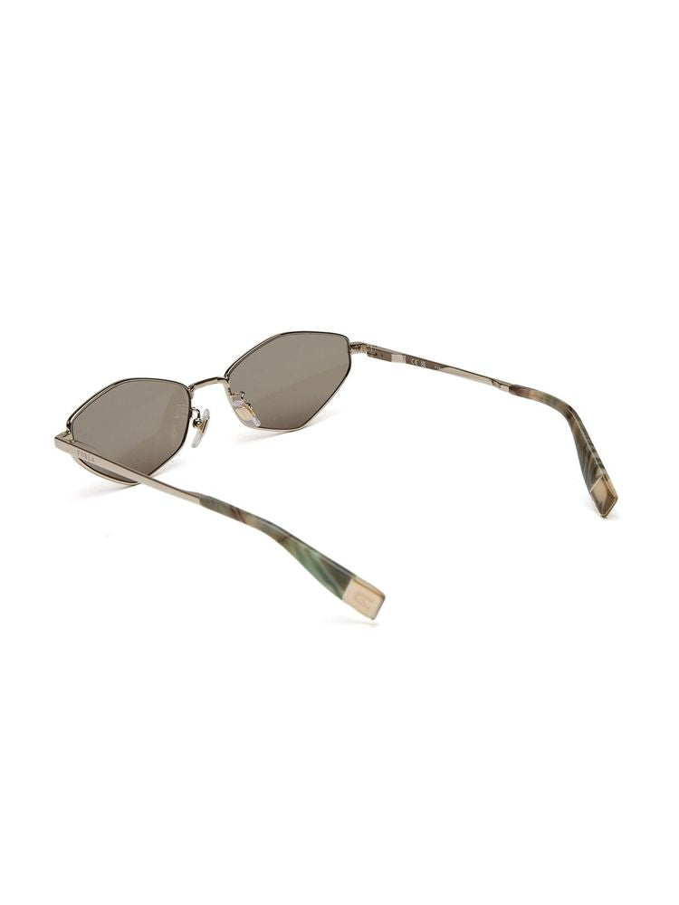 Gafas de sol de aviador metálicas Furla SFUB17 — Doradas