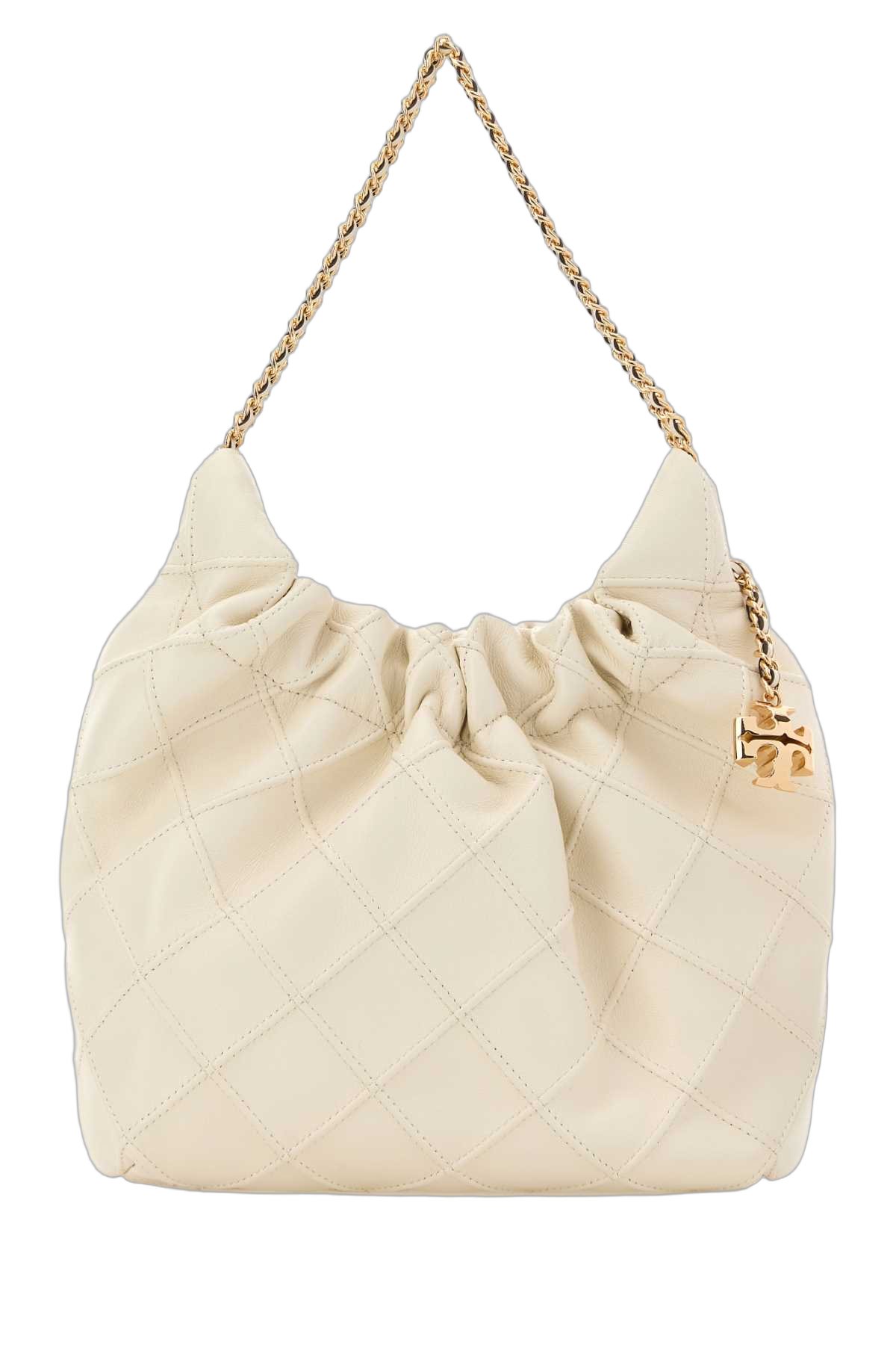 Tory Burch Fleming Mini Shoulder Bag — Beige
