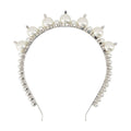 Simone Rocha Pearl-Embellished Headband — White
