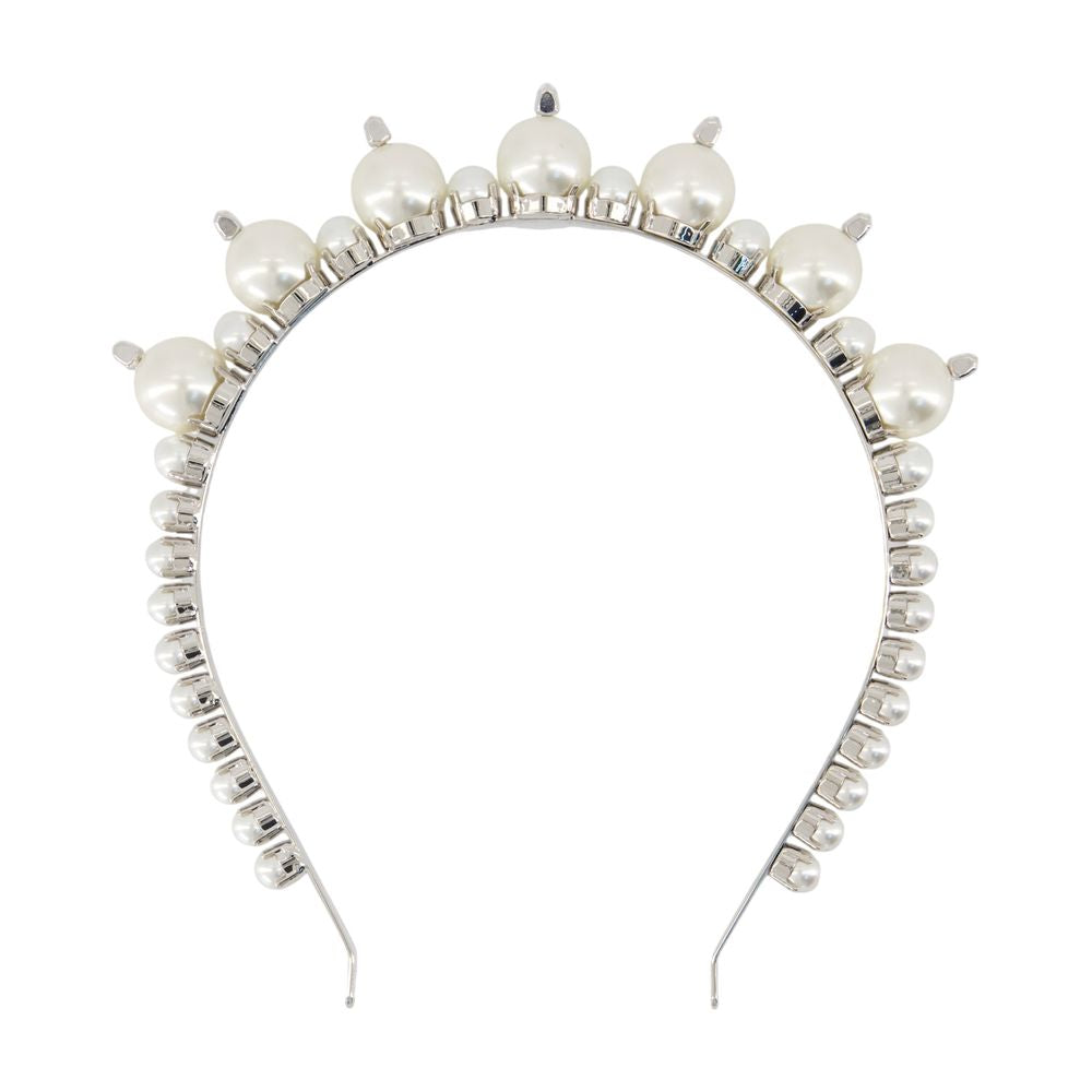 Simone Rocha Pearl-Embellished Headband — White