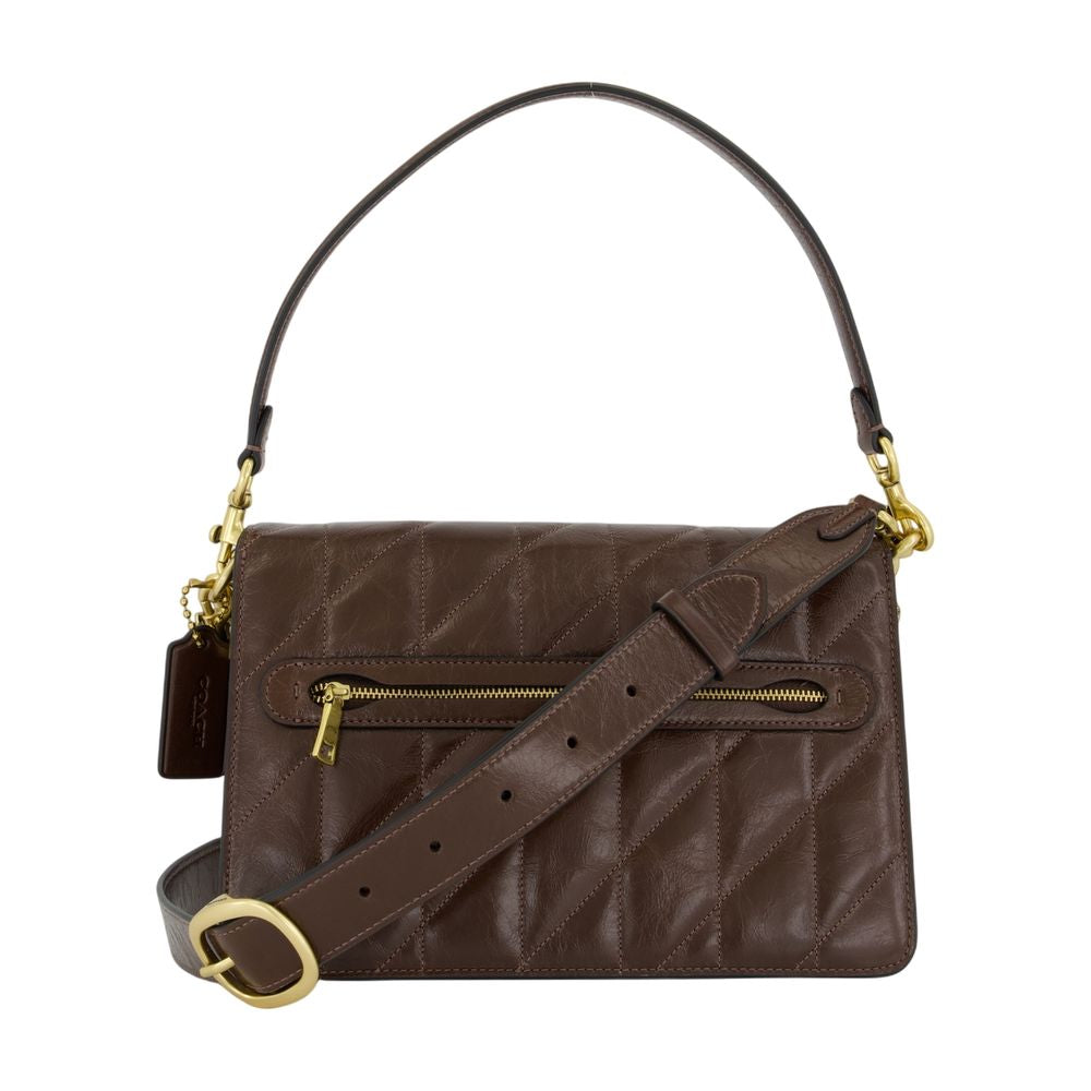 Coach Quilted Cowhide Shoulder Bag — Brown