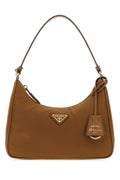 Prada Re-Nylon Shoulder Bag — Camel