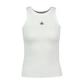 Vivienne Westwood Logo-Embroidered Ribbed Viscose Tank Top — White