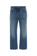 Valentino Garavani Cropped Straight-Leg Jeans — Blue