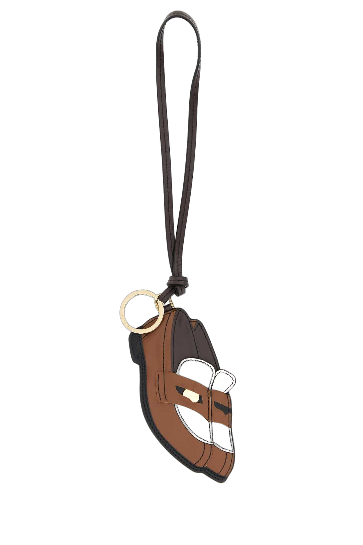 Miu Miu Leather Key Case — Brown