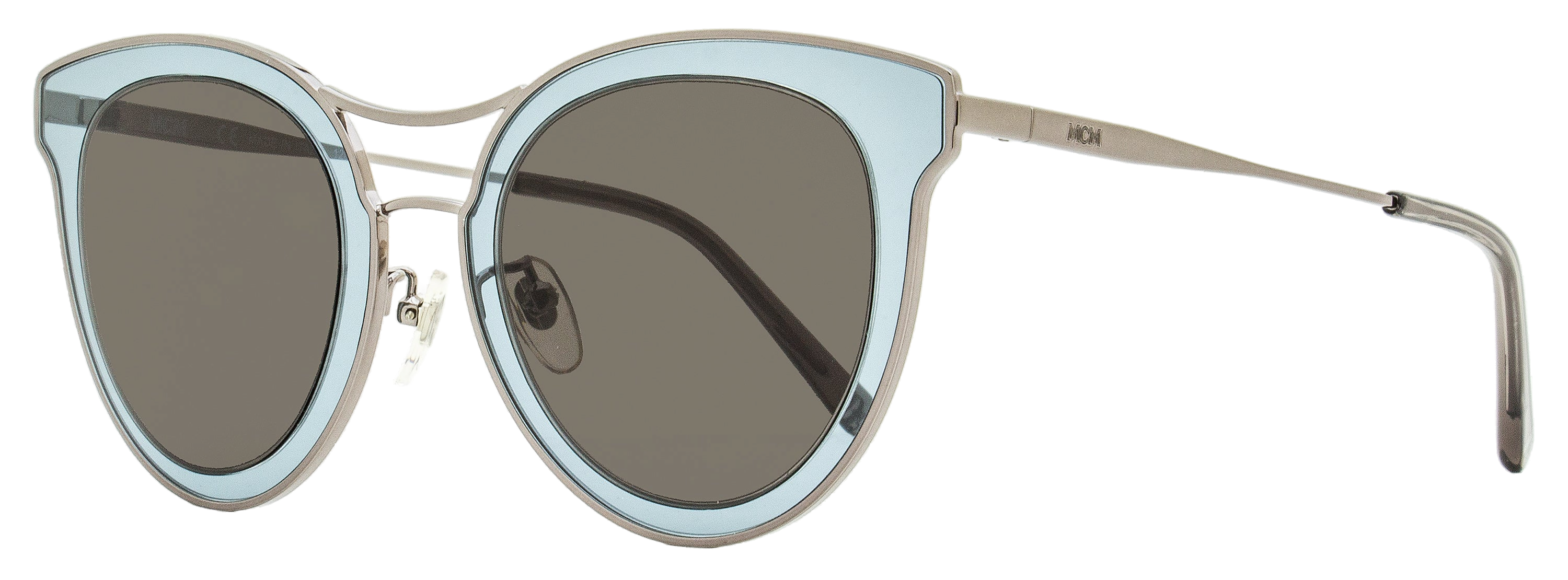 MCM MCM139SA Flush Lens Oval Sunglasses — Gunmetal
