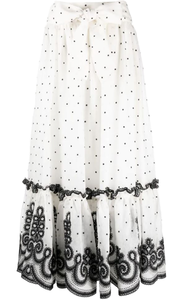 Zimmermann Lovestruck Rope Skirt — White