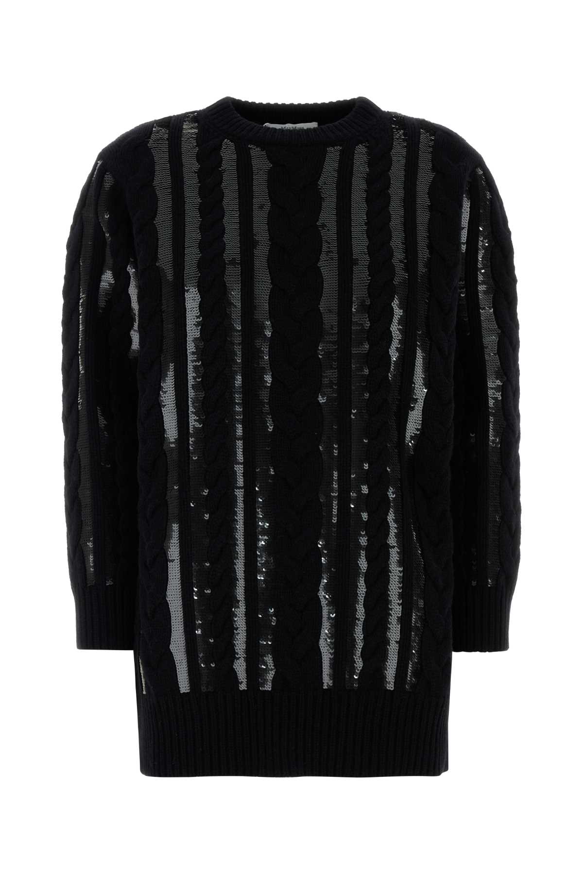 Max Mara Sweater Dress — Black