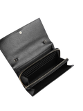 Coccinelle Grained Cowhide Wallet — Black