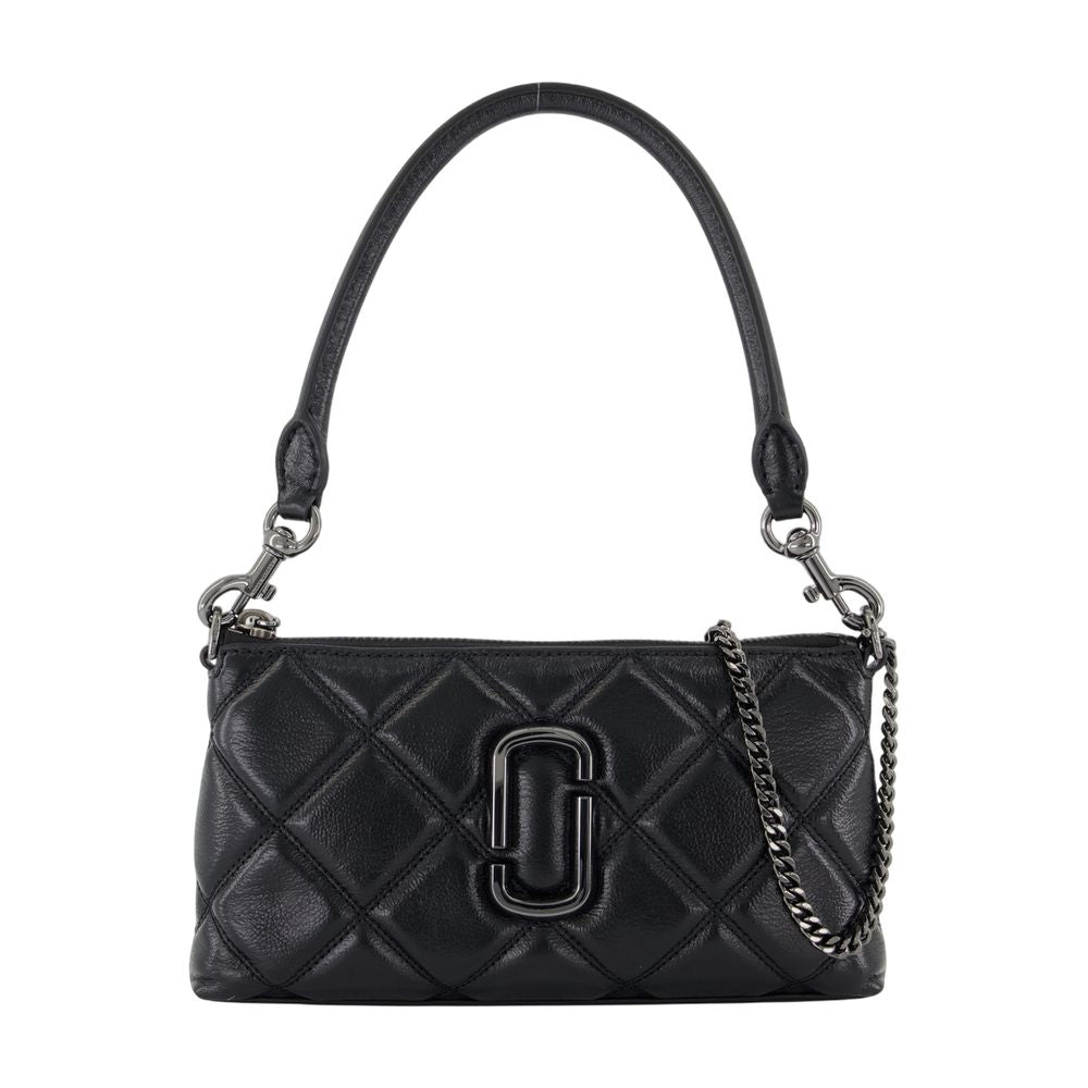 Marc Jacobs Quilted Leather Shoulder Bag — Black