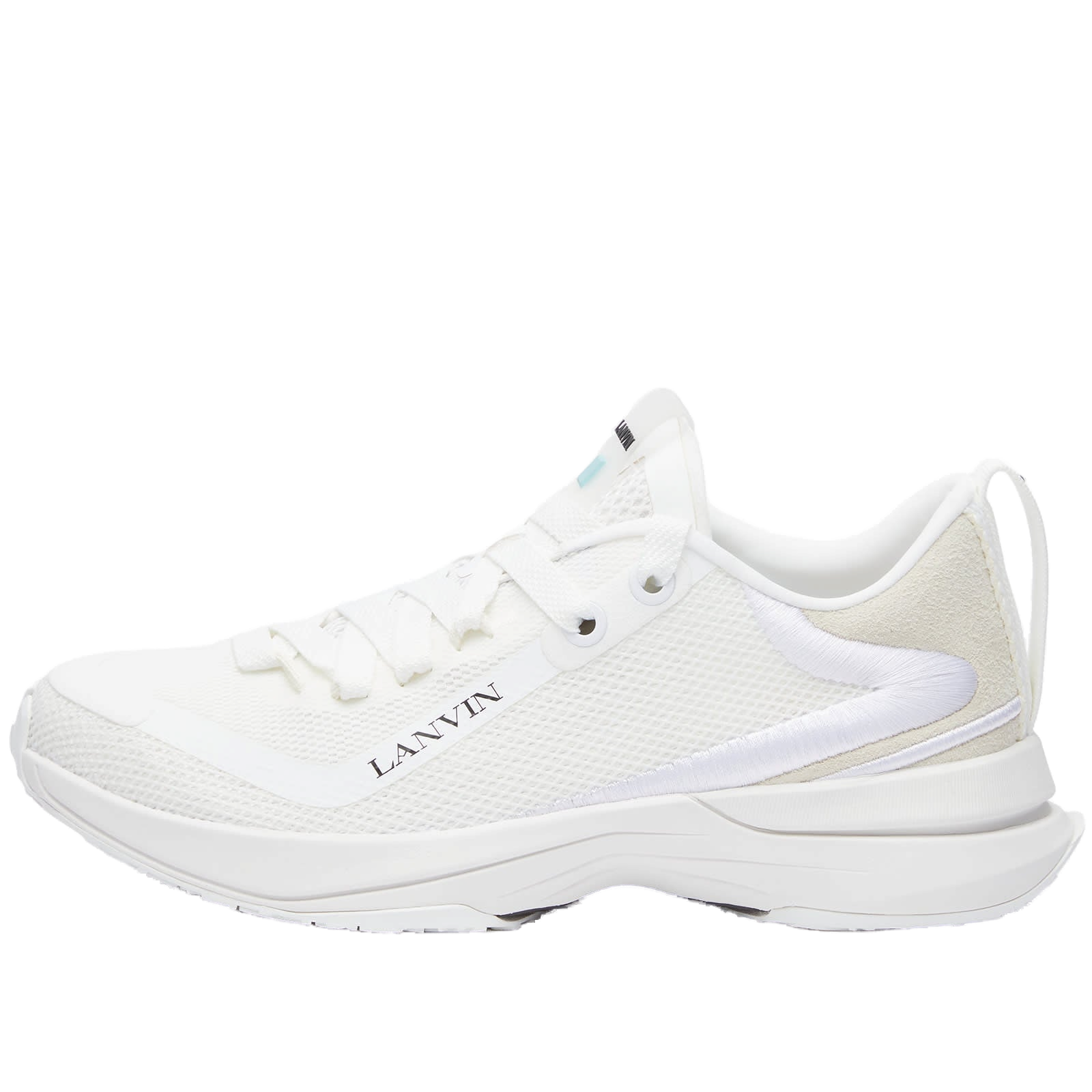 Lanvin Mesh and Nylon Runner Sneaker — White