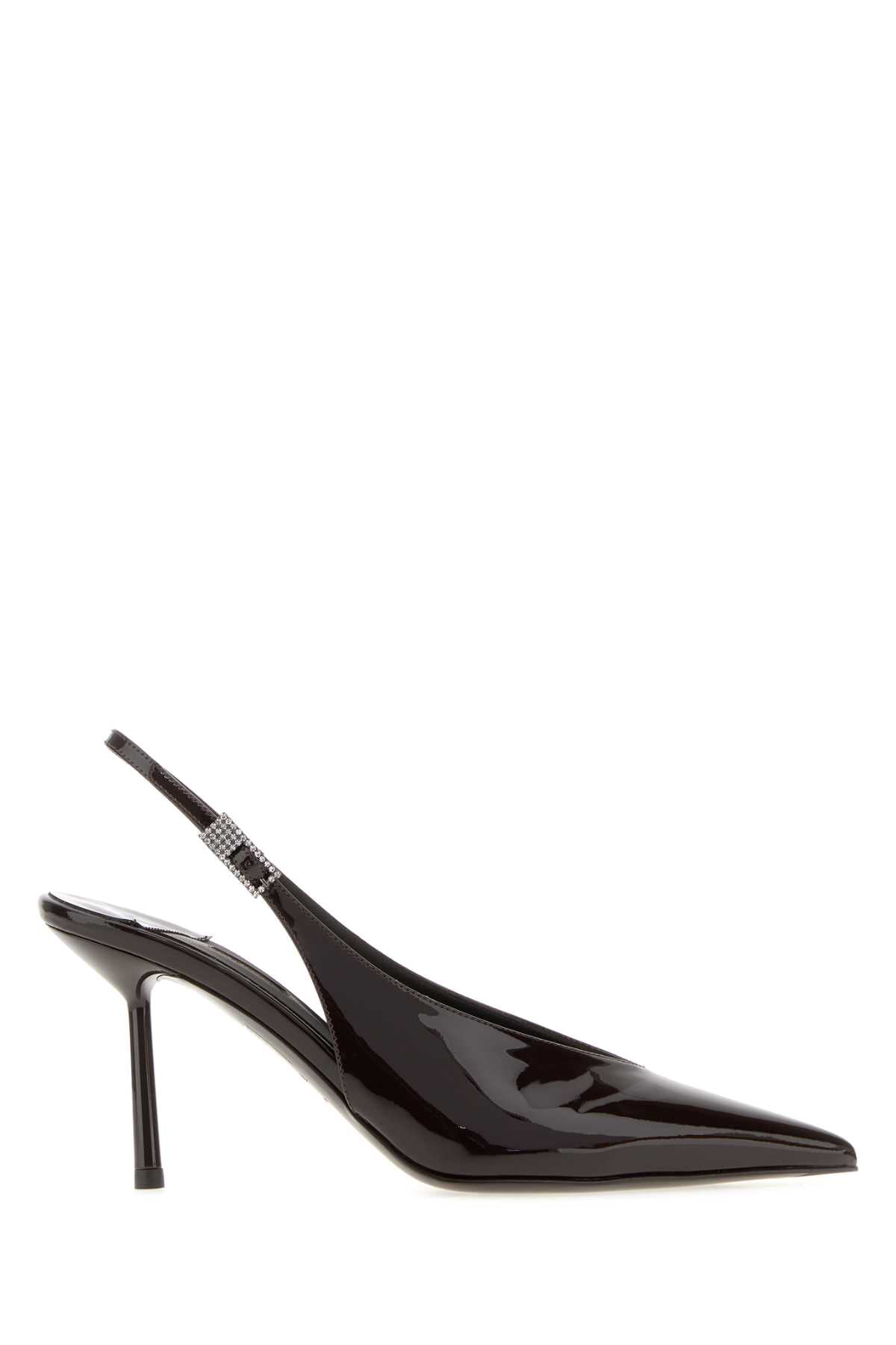 Le Silla Clivage Slingback Heel — Black