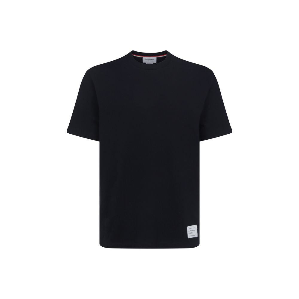 Thom Browne Cotton Crew Neck T-Shirt — Black