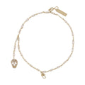 Alexander McQueen Pavé Skull Bracelet — Gold