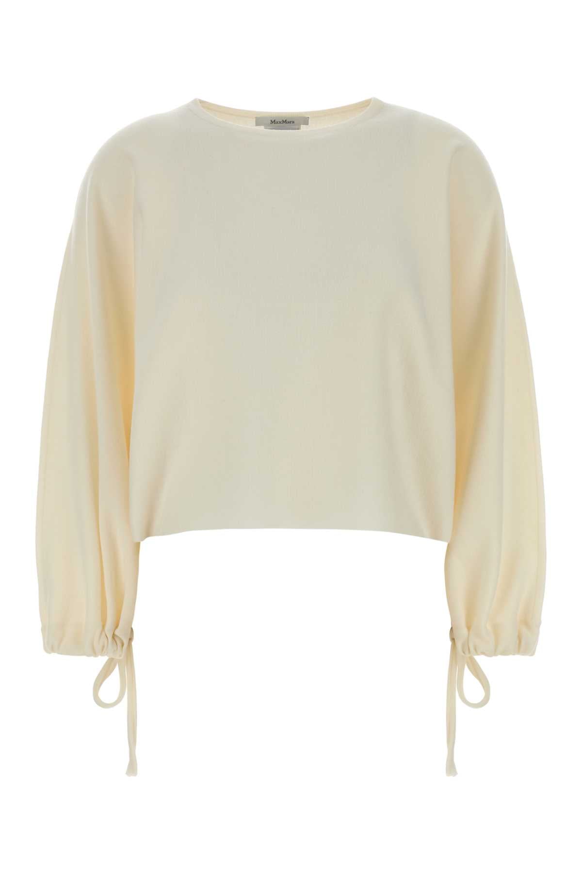 Max Mara Virgin Wool Sweater — White
