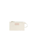 Coccinelle Grained Leather Card Case — White