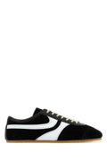 Dries Van Noten Suede Colorblock Sneaker — Black