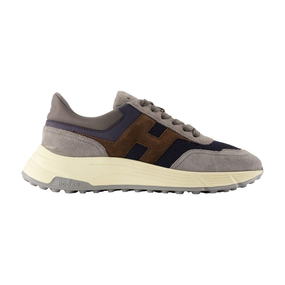 Hogan Hyperlight Allacciato H Sneaker — Gray