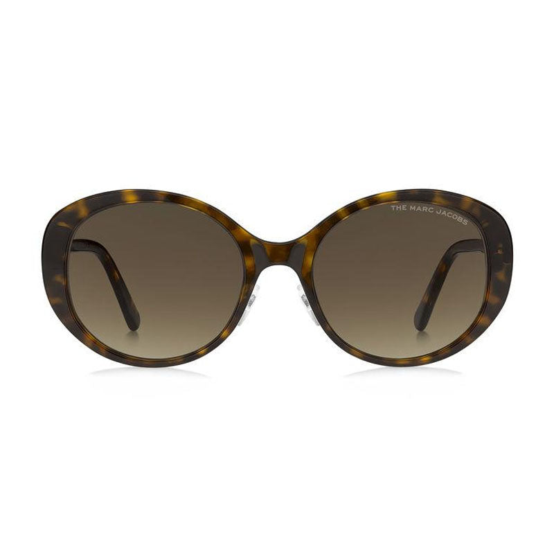 Marc Jacobs Round Havana Frame Sunglasses — Brown