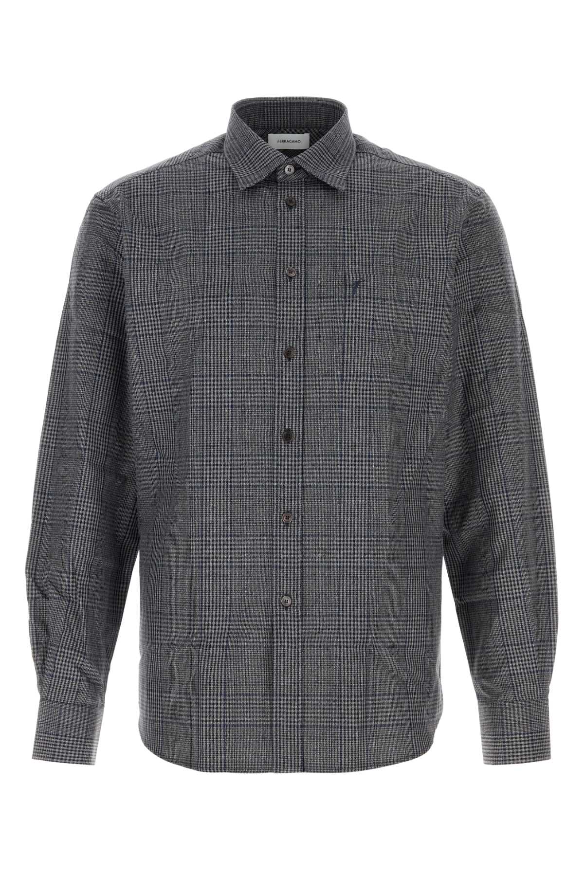 Ferragamo Neronewnavy Shirt — Gray