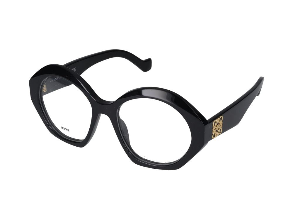 Loewe LW50057I Geometric Acetate Eyeglasses — Black