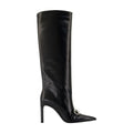 Coperni Pointed-Toe Leather Boot — Black