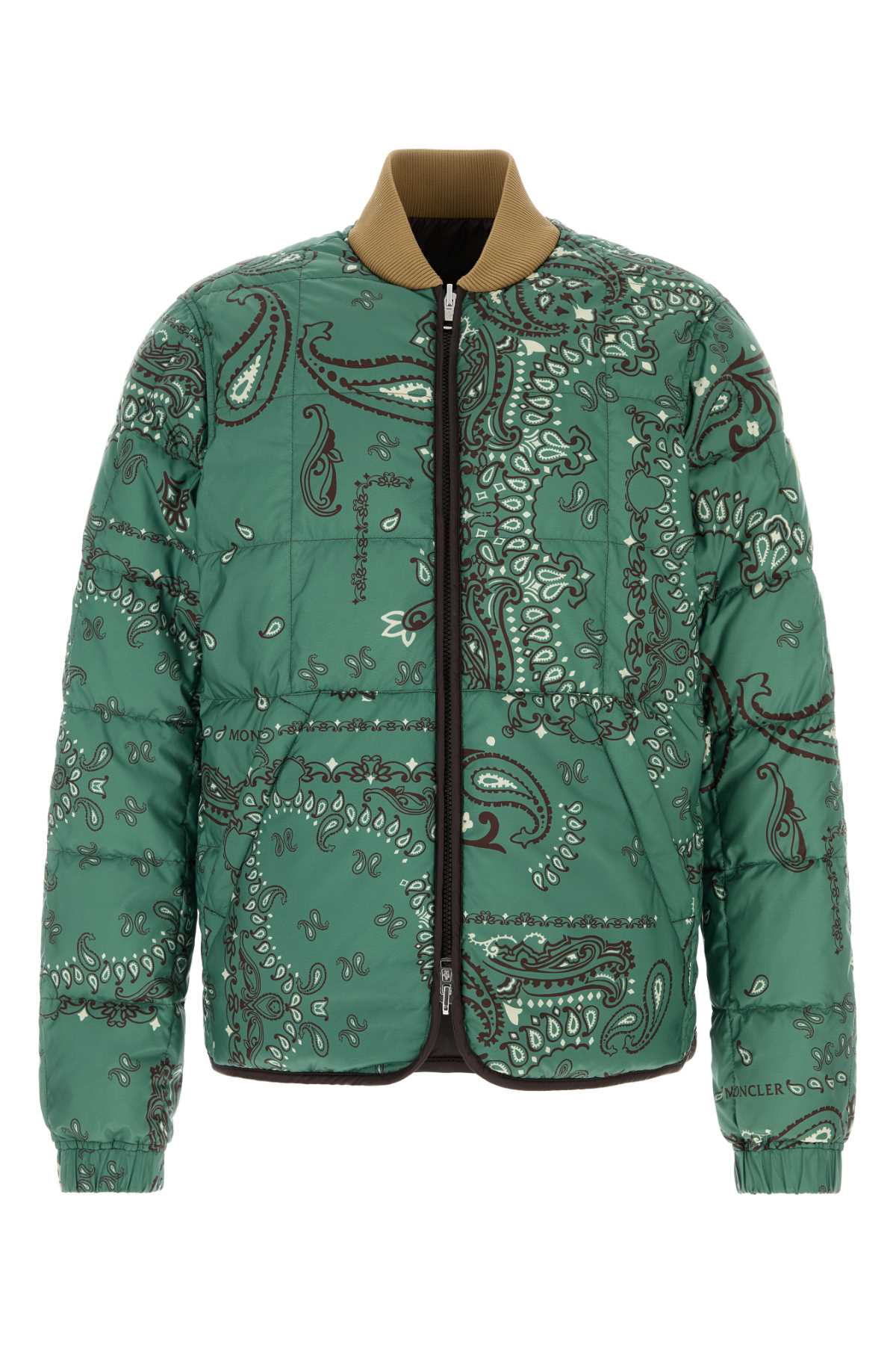 Moncler Bomber Down Jacket — Green