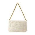 Alexander McQueen Seal Crossbody Bag — Beige