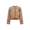 Alanui Bandana Cardigan — Brown
