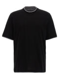 Brunello Cucinelli Cotton Crew Neck T-Shirt — Black