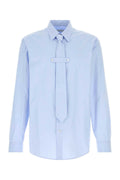 Dries Van Noten Poplin Cotton Shirt — Blue